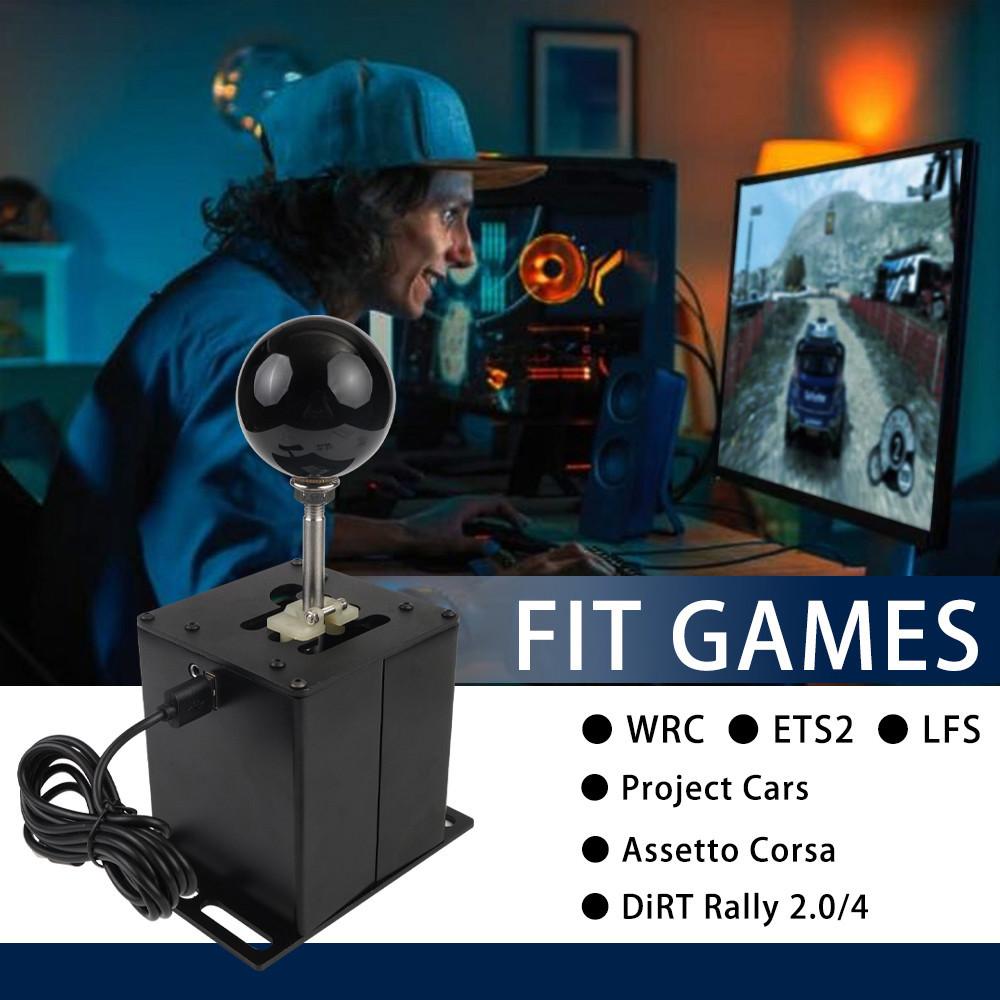 PC USB Simulator Shifter H Gear Shifter Hall Sensor For Logitech G25/G27/G29/G920 T300RS/GT For ETS2 WRC Sim Racing Games 6R/7R