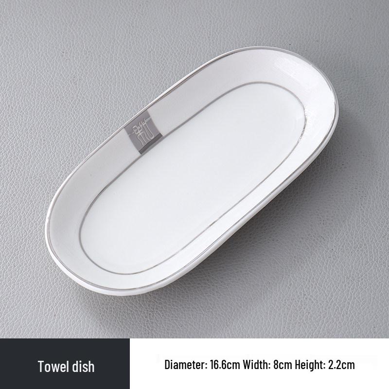 Роскошный керамический набор посуды - 4 предмета: высококачественные миски, тарелки и блюда для отелей и ресторанов