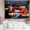 One Piece Print Tapestry, Backdrop, Easy Setup, Ideal for Bedroom, Office & Living Room, with Aesthetic Wall Hanging Decor.