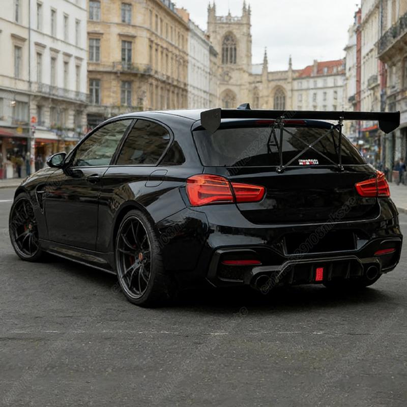 For BMW 1 series F20 F21 M Sport 2015 2016 2017 2018 2019 Lci Car Rear Bumper Spoiler Lip Diffuser Decoration Accessories Kit