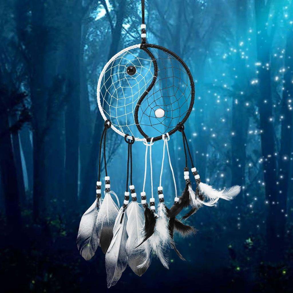 Indian Dream Catcher Car Accessories Yin Yang Tai Chi Dream Catcher Home Decoration Accessories Dream Catcher Pendant Multiple