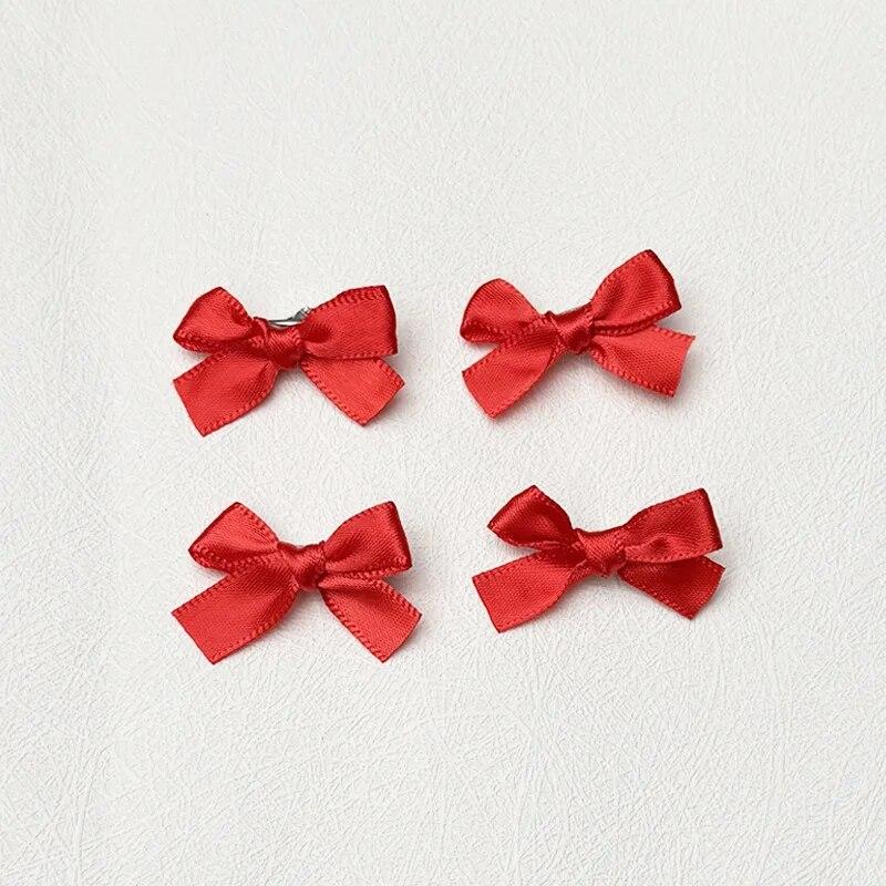 6pcs Ribbon Bow Hair Clips Ballet Sweet Bowknot Hairpins Bang Clip Korean Girls Mini Grabs Clips Women Headwear Hair Accessories