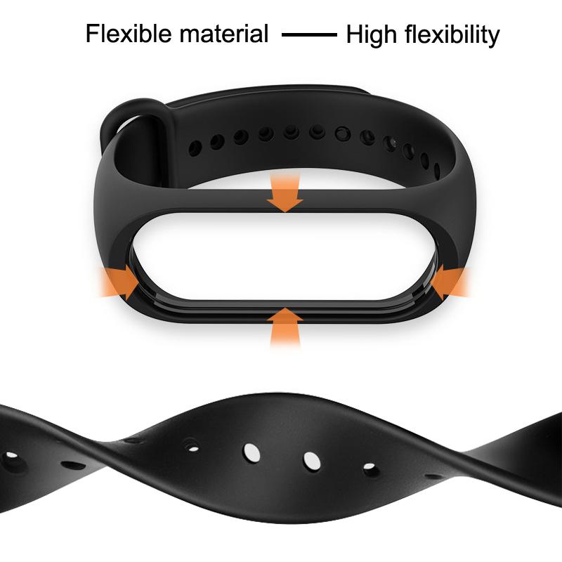 Браслет для Mi Band 6 5 4 3 спортивный ремешок для часов силиконовый ремешок аксессуары для браслета