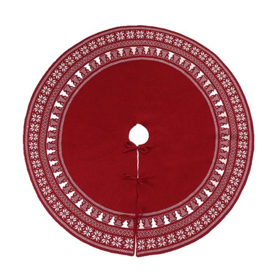 Вязаная юбка в виде рождественской елки в деревенском стиле с толстыми снежинками, юбка в виде рождественской елки, праздничный фермерский дом