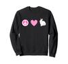 Peace Love Easter Egg Hunt Team Bunny Hippie Costume Sweatshirt