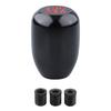 MT Car Manual Shift with Conversion Adapter 5-Speed/6-Speed Knob, Aluminum, (5-Speed, Black)