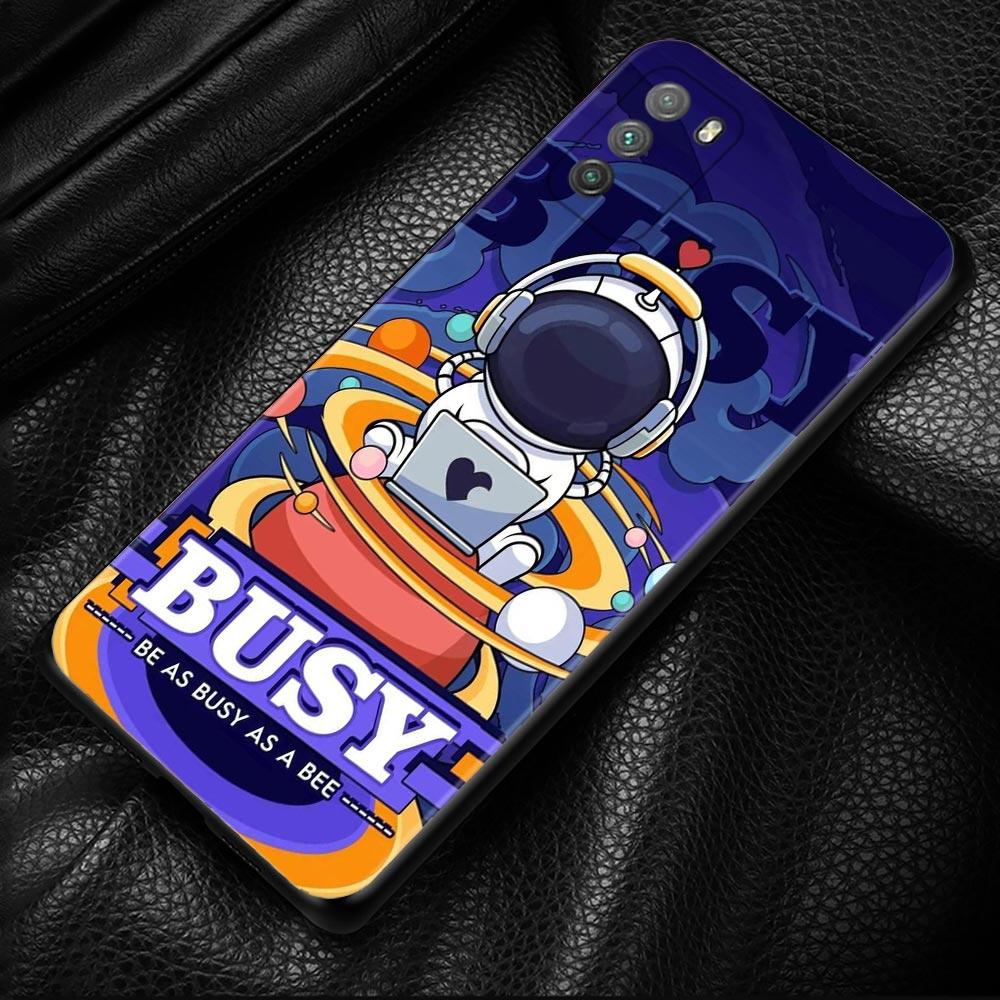 Милый чехол с астронавтом со звездой и планетой для Xiaomi POCO X3 M3 Pro X3 NFC X3 F3 GT F1, чехол для Mi Civi 11T 10T Pro 9T 11 Note 10 Lite