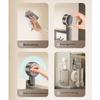 Aluminum Alloy Wall Mount Pot Spoon Holder With Rotating Hooks For Kitchen Storage