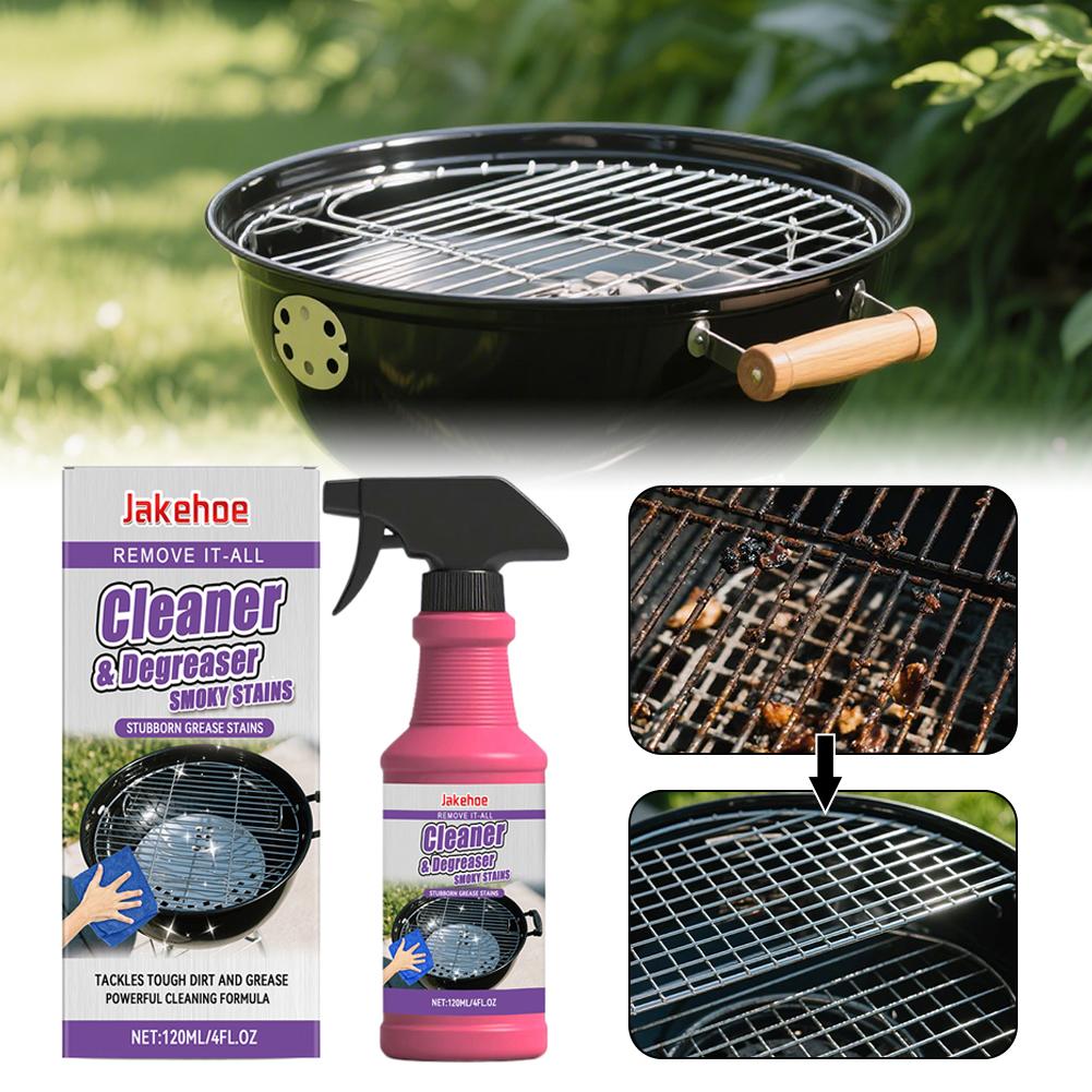 1/2/3pcs 120ml Barbecue Rack Cleaner Powerful Cleaning Stubborn Grease Removes Carbon Deposits Safe Formula No Damage for Grill