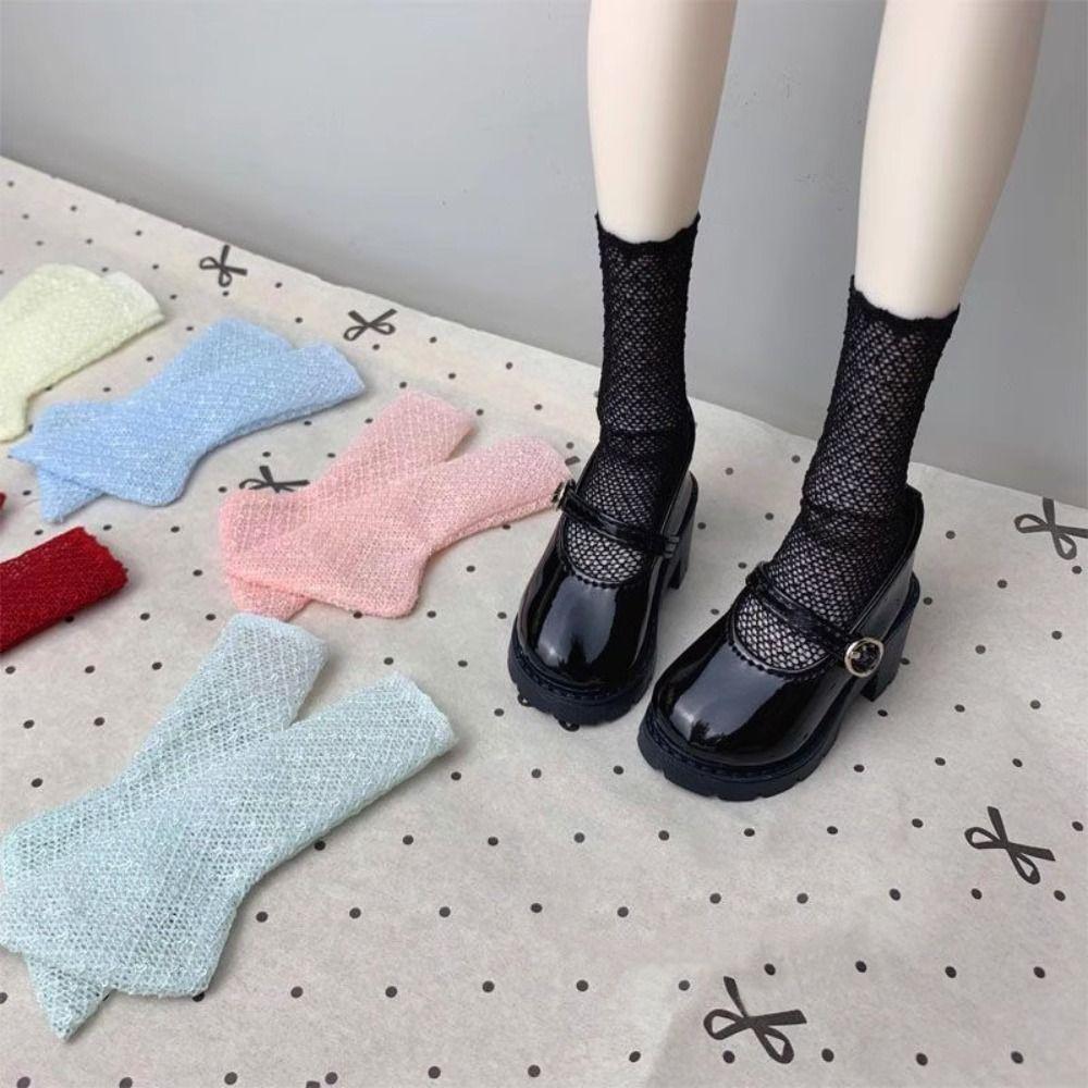 Модные носки, леггинсы, ручная работа, милые эластичные сетчатые носки, чулки для кукол с кружевом для куклы 1/4 BJD 45 см