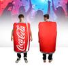Надувной костюм Coca-Cola для взрослых Косплей Маскарадный костюм Вечеринка Подарок Хэллоуин