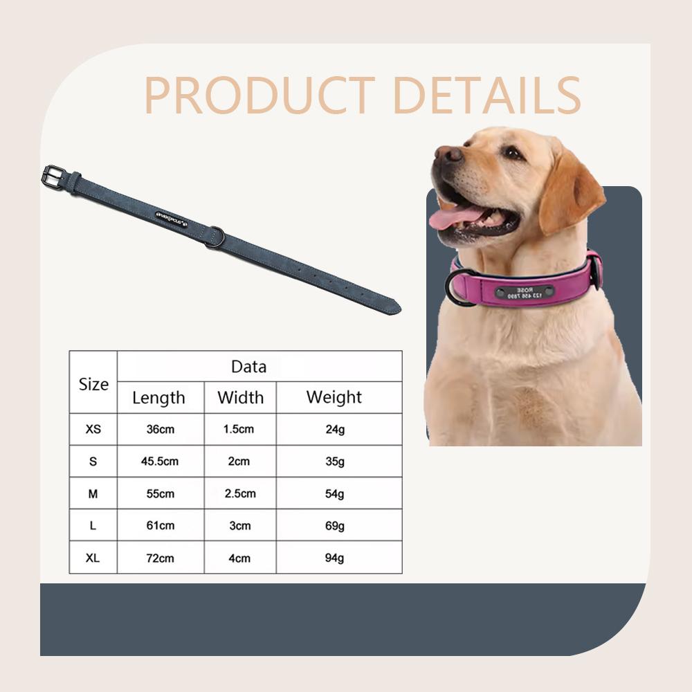 Индивидуальные кожаные ошейники для собак, персонализированные ID-бирки, ошейники с бесплатной гравировкой имени для маленьких, средних, больших собак, бульдогов