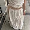 Ethnic Women's Belt Floral Dress Jeans Belt Fashionable Leather Waist Rope  Waist Accessories