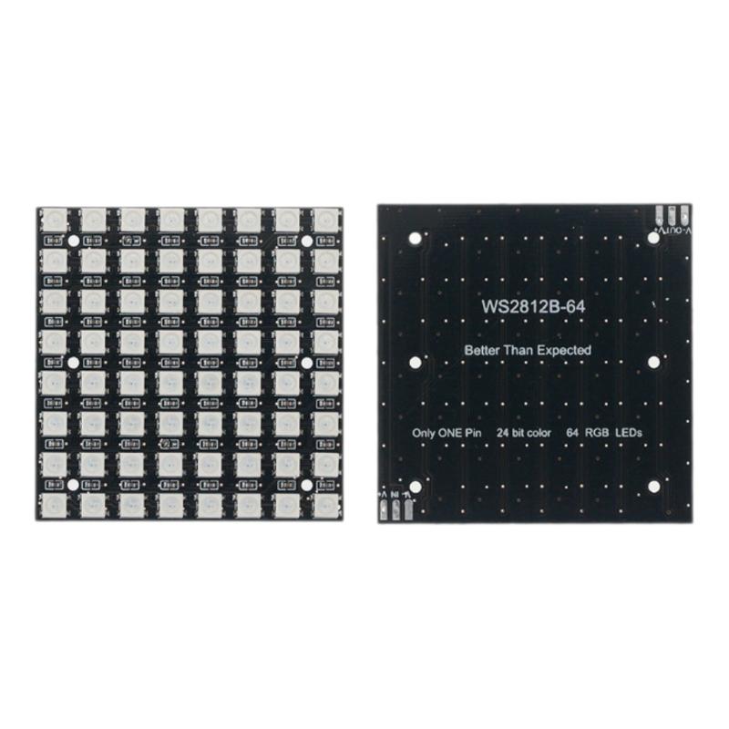 1Pcs Built In Full-Color Driver Color Light Development Board Ws2812 Led 5050 Rgb 8X8 64 Bit Led Matrix Module For Arduino