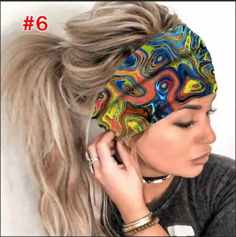 Текстурированный эластичный широкий платок: Модная вязаная повязка для волос для велоспорта для женщин