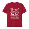 Her White Gerunisex Shepherd Cute This Girl Loves T Shirt Vintage Washed Homme Breathable Fashion Slightly Streetwear Soft Stylish