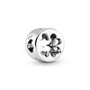 925 Sterling Silver Openwork Paw Print Infinity Charm Bead Fit New Bracelet Necklace Jewelry Gift For Women 