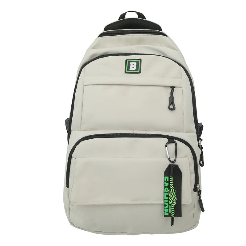 New College Student Oversized Capacity Backpack Fashionable Versatile Men's and Women's Same Casual Class Backpack