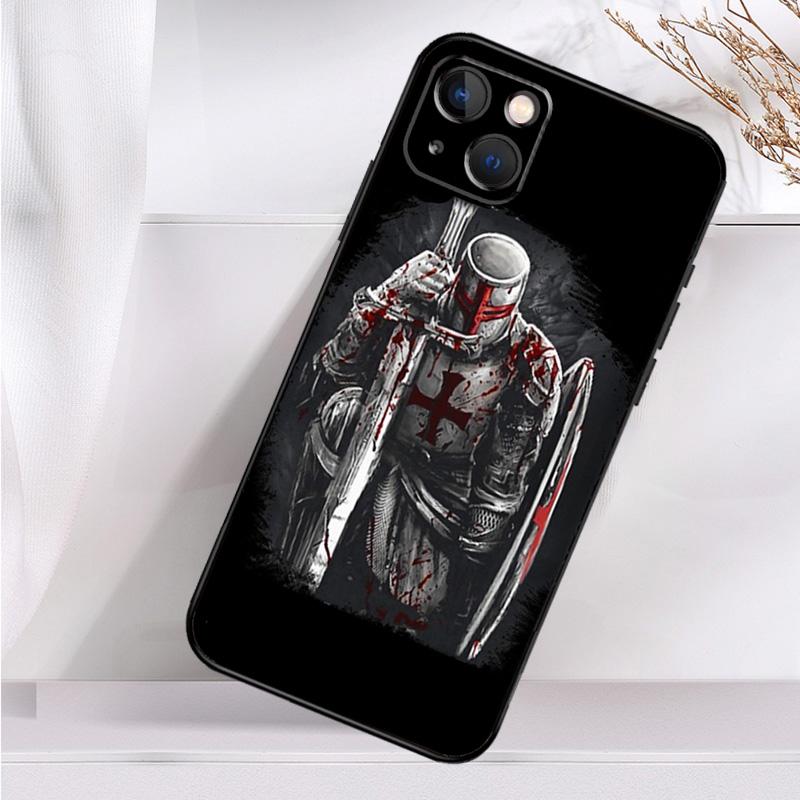 Чехол для телефона Christian Templar Knights для iPhone 16 15 14 12 11 13 Pro Max 7 8 Plus X XR XS Max 13 12 Mini Cover