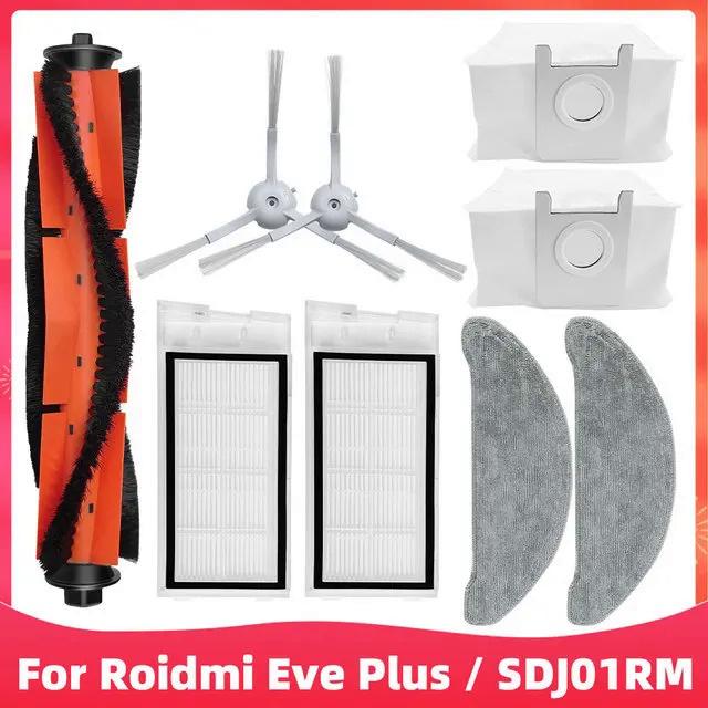 Для робота-пылесоса Roidmi EVE Plus SDJ01RM Аксессуары Роликовая основная щетка Боковая щетка Фильтр Швабра Мешок для пыли Запасные части