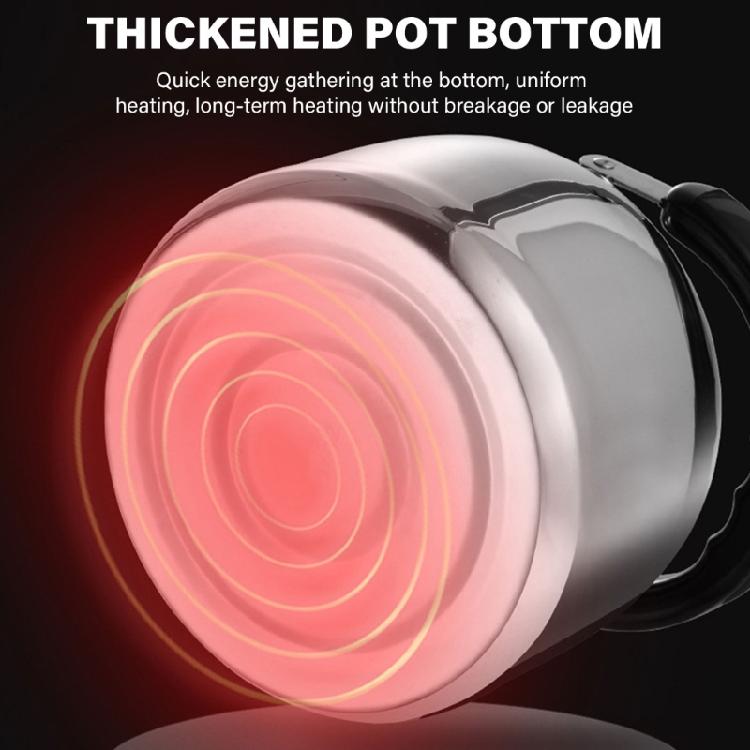 Удобный свистящий чайник для плиты с термостойкой ручкой, металлический чайник для заваривания чая, кипятильник для воды для офиса и общежития