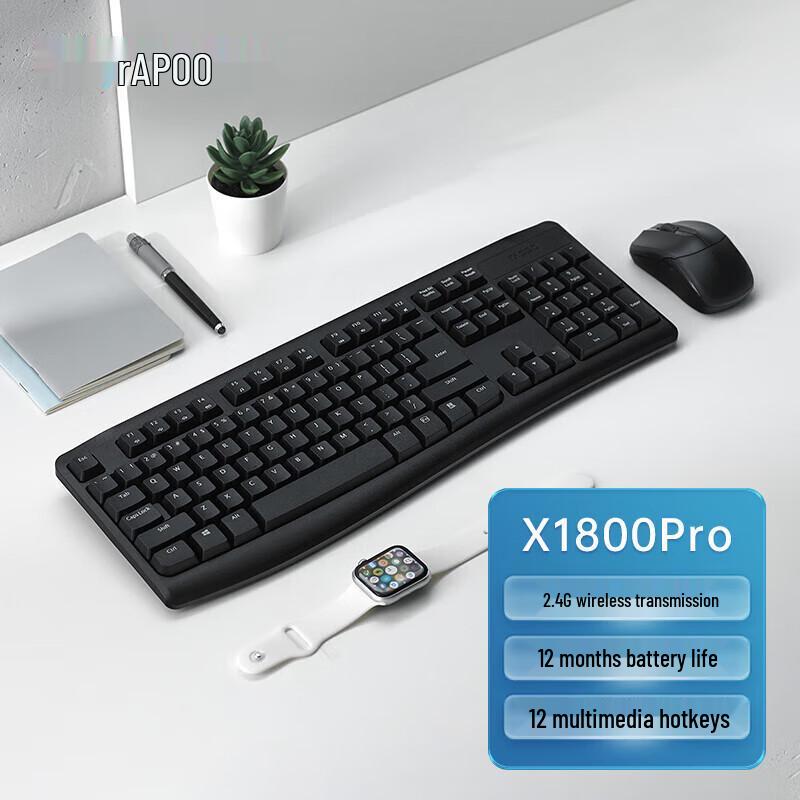 Беспроводная клавиатура и мышь Rapoo X1800Pro