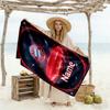 Bayern Munich Fan Art Customizable Name Beach Towel High Absorbency & Quick-Dry Perfect for Traveling Yoga Camping and Swimming