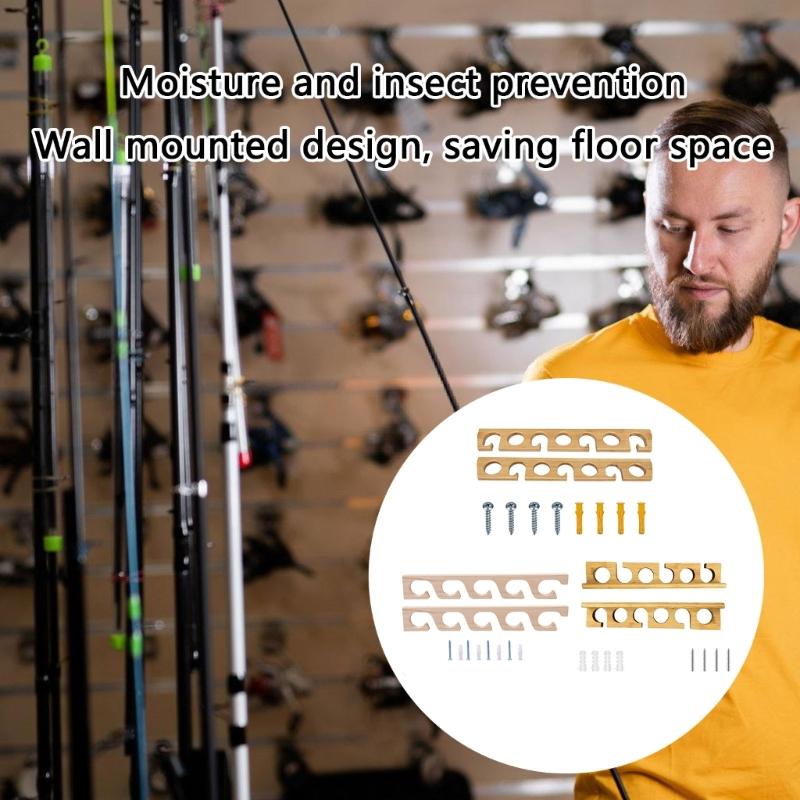 Держатель для удилищ Вмещает до 6 удилищ Вешалка для удилищ Органайзеры для хранения Подставка для выставки Потолочное крепление