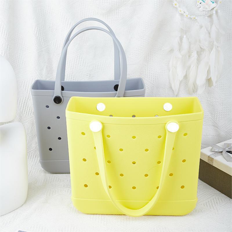 Водонепроницаемая портативная пляжная сумка Eva - большая вместимость, полый дизайн, сумка для детских принадлежностей