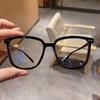 Light Frame Anti Blue Glasses Transparent Black Optical Glasse Women  Square Eyewear Blocking Eyeglasse Spectacle Eyeglasses
