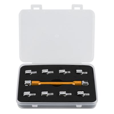 Набор гаечных ключей для спиц мотоцикла с ЧПУ 5.0?6.8 Длина 93 мм3.7 дюйма для большинства мотоцикловЗолото