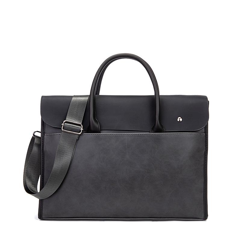 Винтажный мужской портфель и сумка через плечо из кожи Crazy Horse