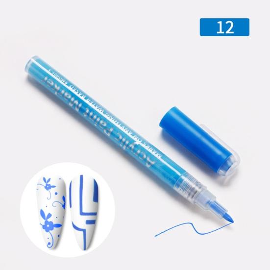 Многофункциональная ручка для дизайна ногтей с тонким легким наконечником в горошек и цветами для ручки для граффити для ногтей