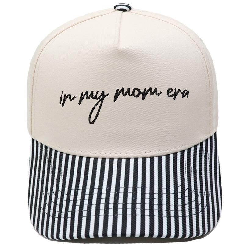 In my mom era truck driver hat embroidery retro leopard print color matching baseball cap men and women casual