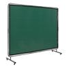 Welding Screen with Frame, 6' x 8' Welding Curtain Screen, Flame-Resistant Vinyl Welding Protection Screen on 4 Swivel Wheels (2 Lockable), Moveable &