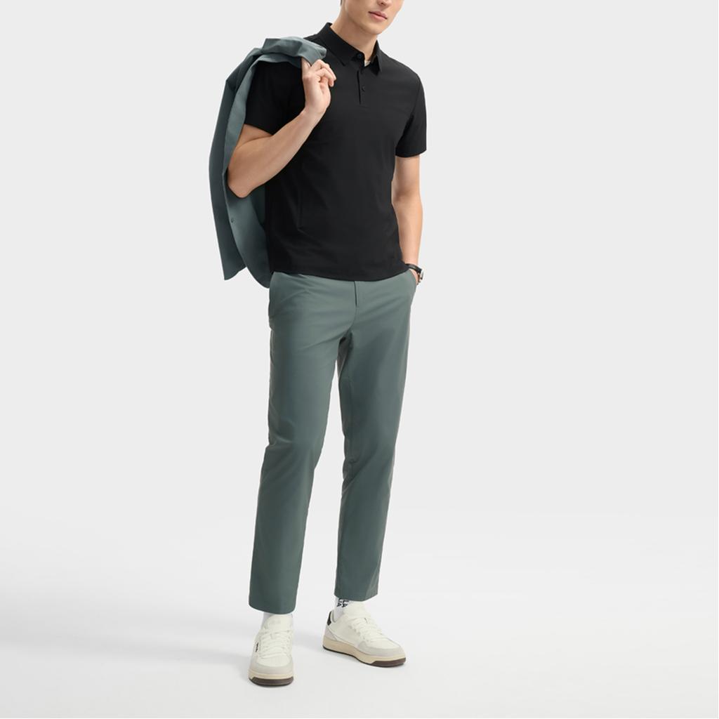 New FILA Polo Shirt Men's Jet Black BK F11M522109F-BK