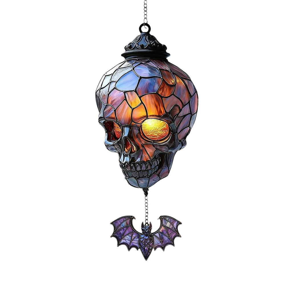Skulls Series Decorative Window Pendants 2D Flat Acrylic