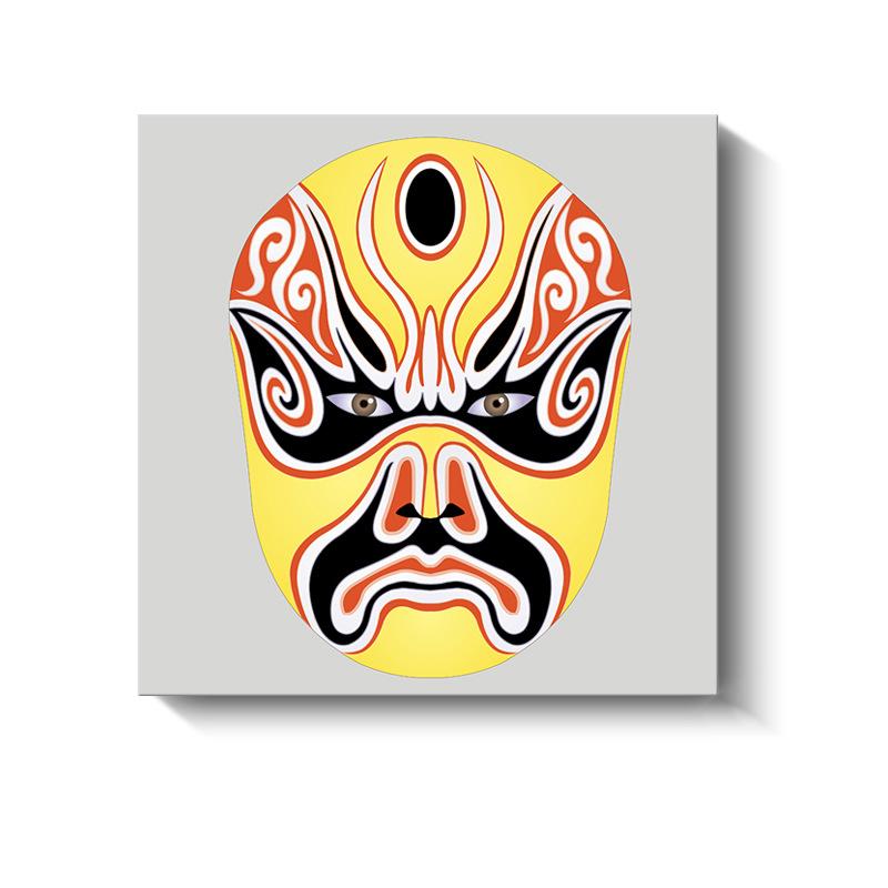 Новые китайские декоративные картины Сычуаньская опера Пекинская опера Маски Холст Плакаты и принты для украшения гостиной