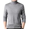 Winter Sweater Men's High Neck Solid Color Thick Loose Casual Versatile Knitted Sweater Men's Top