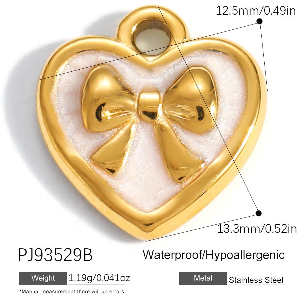 Heart Cat Dog Owl Oil Drop Ocean Style Pendants 18K Gold Plated Stainless Steel Charms Fashion Jewelry Gold Pendants