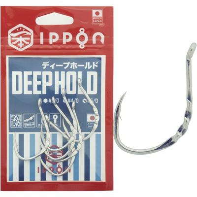 Крючки для одежды IPPON Deep Hold Sabinas, № 20 (упаковка из 9 штук) - #50 (6 упаковок), Вспомогательные крючки для кастинга на среднюю и глубокую воду, Сделано в Японии (#50 6 шт.)