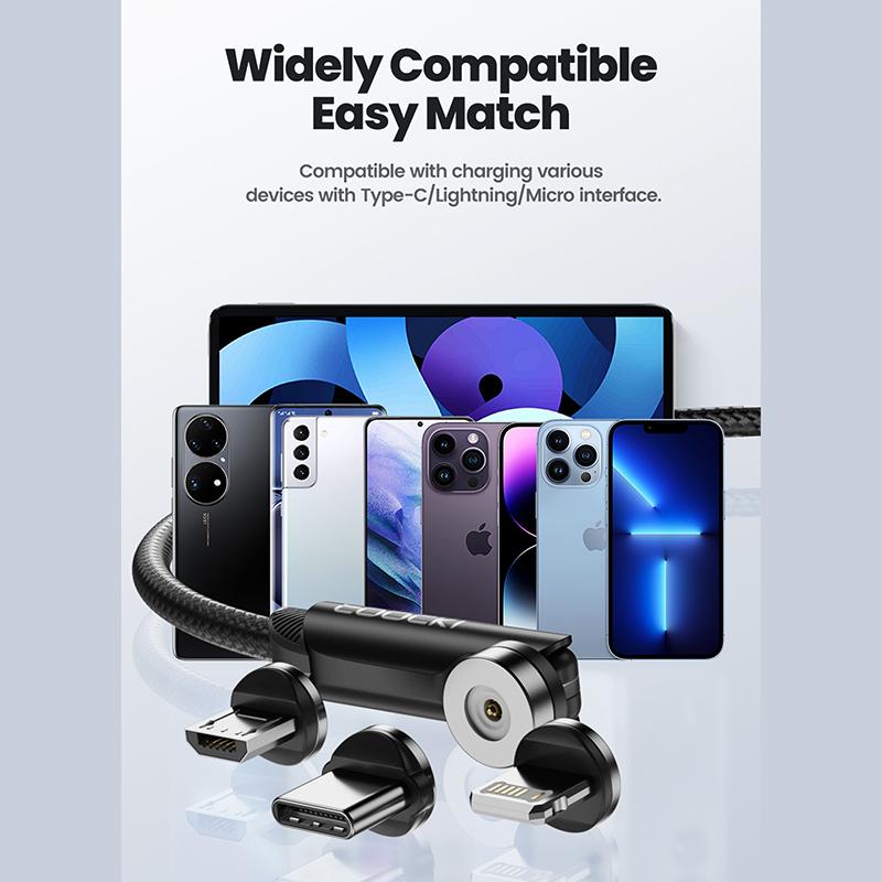 Магнитный кабель Tooki для быстрой зарядки, кабель Micro USB Type C для iPhone, Samsung, Xiaomi, магнитное зарядное устройство, провод для передачи данных мобильного телефона