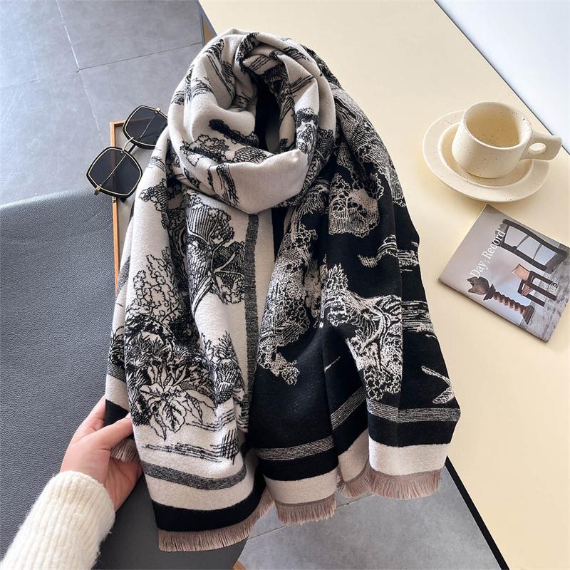 Cashmere Scarf Women Fashion Pashmina Shawl Winter Wrap Design Warm Head Scarves Femal Poncho Neckerchief Echarpe Bandana