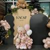 Набор воздушных шаров 'Мишка с бантом' с шаром-облаком 'Розовая ромашка', шары из алюминиевой пленки для дня рождения, гендер-пати, предложения, свадьбы