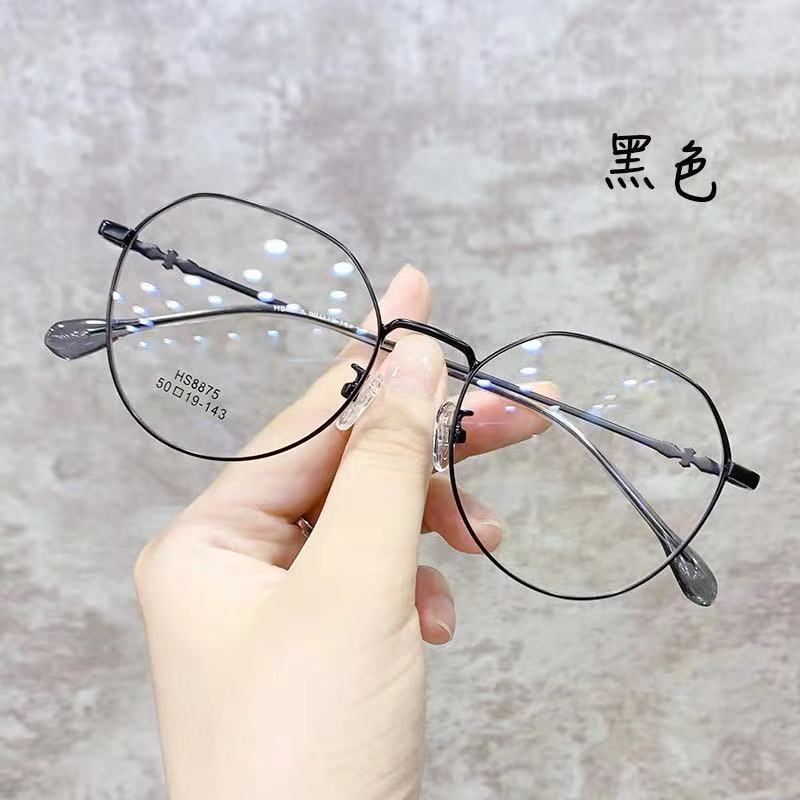 Очки унисекс для близорукости, сверхлегкие металлические очки в круглой оправе, женские и мужские очки с антисиним светом, плоские зеркальные очки-1,0 ~-6,0