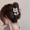 New Cute Acrylic Cats Hair Claw for Women Girls Sweet  Cartoon Large Shark Clip Hair Claw Hair Styling Accessoires