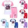 Kpop Demon Hunters Children Summer Shorts And T Shirt Set With Cotton Fabric For Active Kids