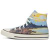 Chuck Taylor All Star Canvas Non-Slip Shock Absorption High-Top Board Shoes Unisex Petrel Blue