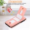 For iPhone 15 Pro Max Case Card Holder Kickstand Leather+TPU Phone Cover with Shoulder Strap