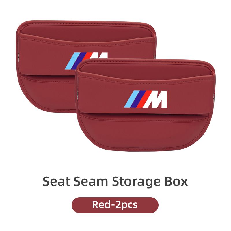 Leather Car Seat Seam Storage Box Phone Wallet Organiser Accessories For BMW E93 F10 F20 F30 F40 F15 F25 F26 F31 F49 F86 M3 M5 HOPDJ1